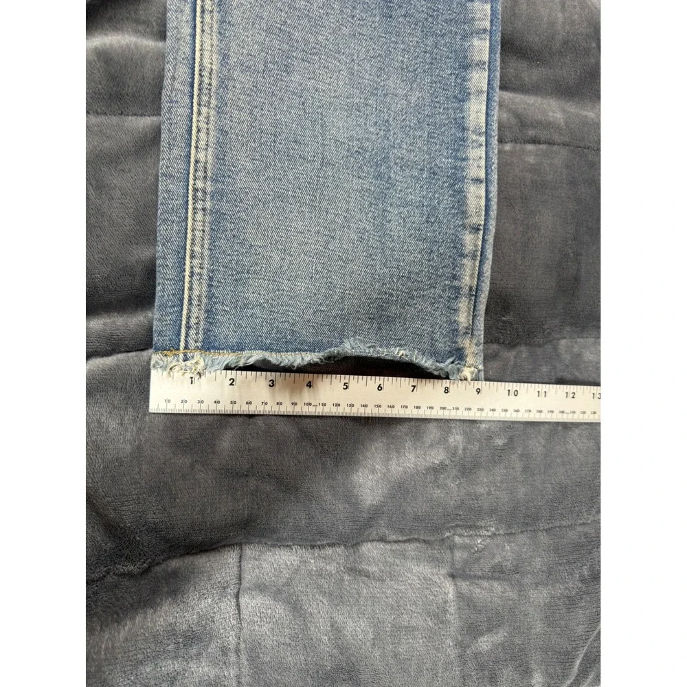 Choize Club XL Jeans Denim‎ Blue Flame Design Distressed Hem Elastic Waist - Picture 10 of 14